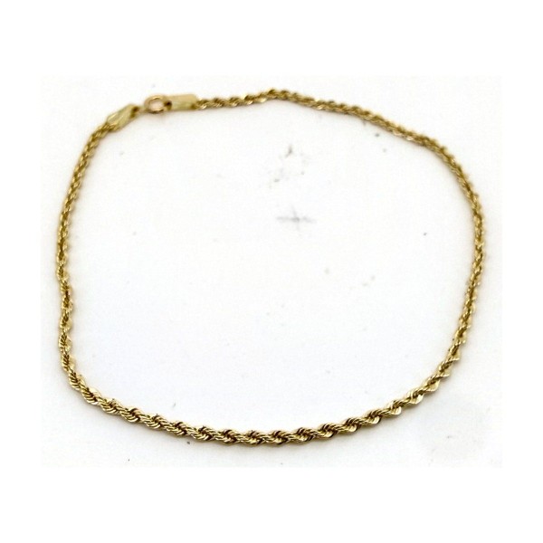Pulsera cordon de oro 18k